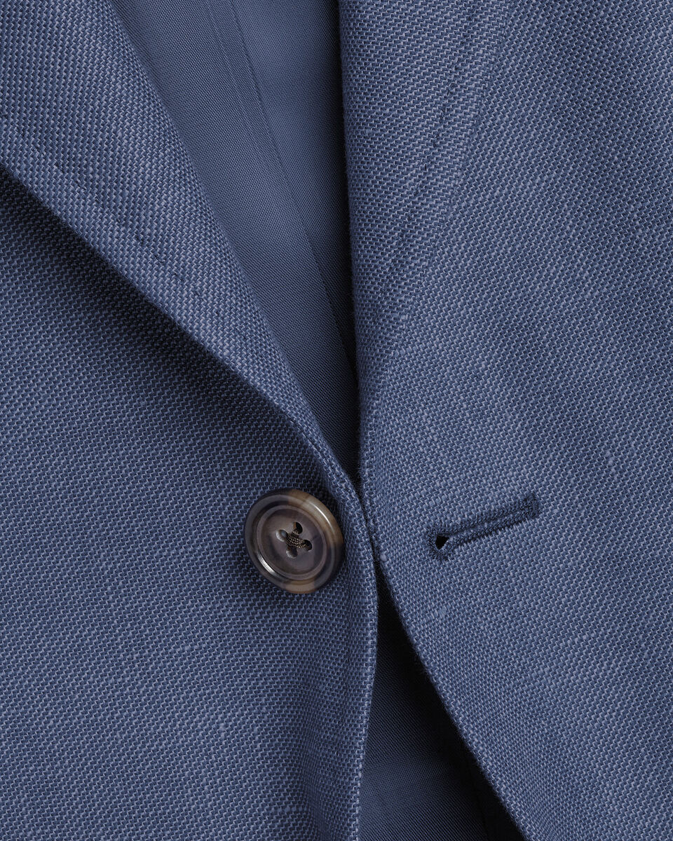 Linen Cotton Jacket - Steel Blue