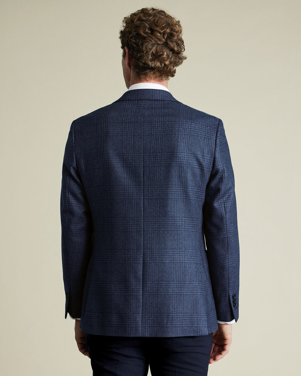 Wool Silk Jacket - Ink Blue