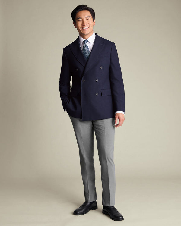 Double Breasted Proper Blazer - Navy