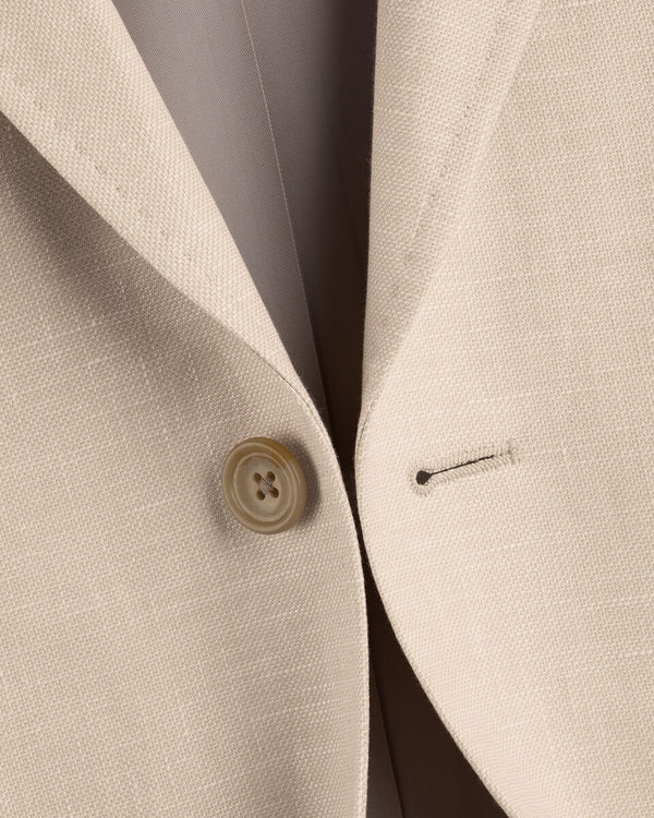 Linen Cotton Jacket - Ivory