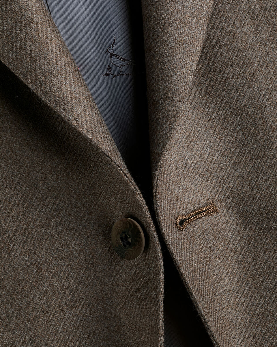 Wool Silk Jacket - Mocha
