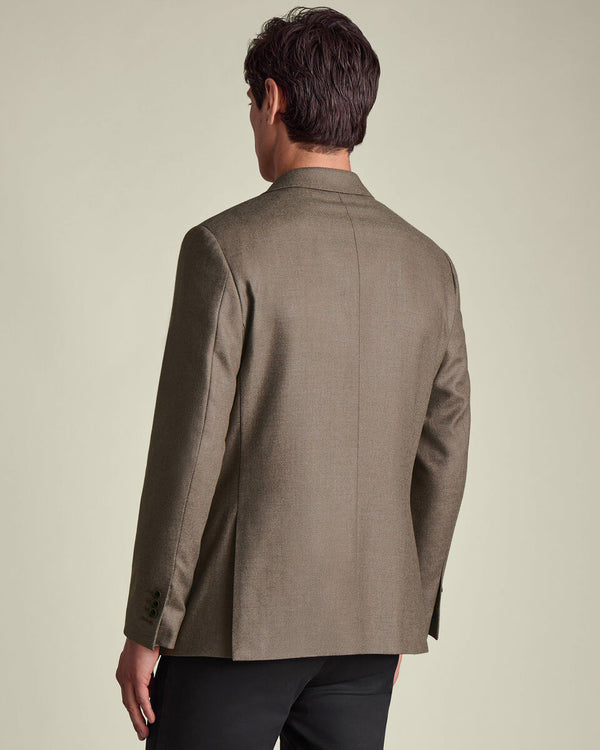 Wool Silk Jacket - Mocha