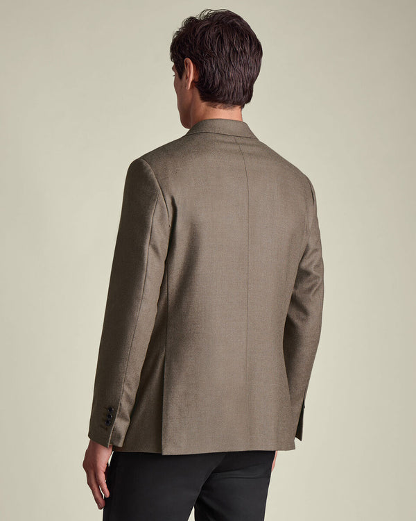 Wool Silk Jacket - Mocha