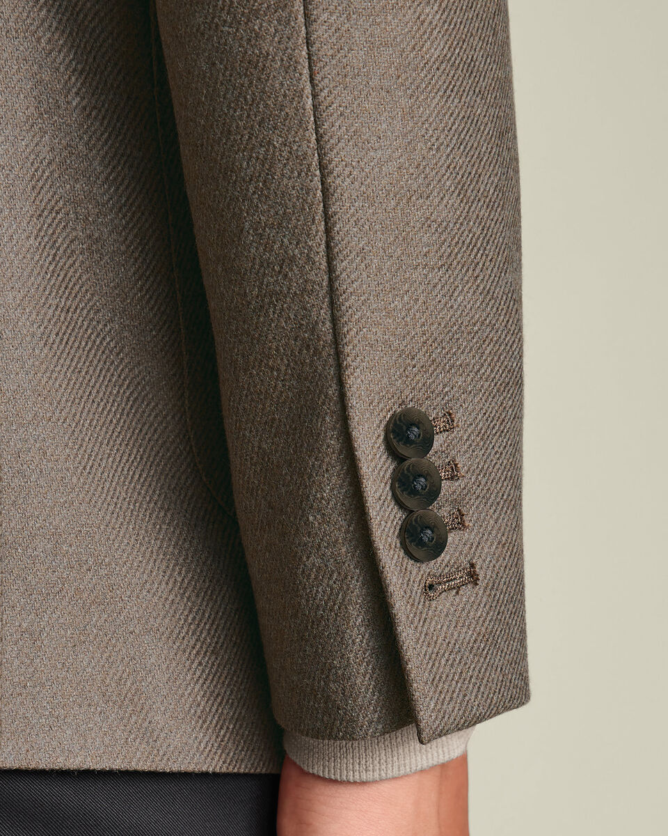 Wool Silk Jacket - Mocha