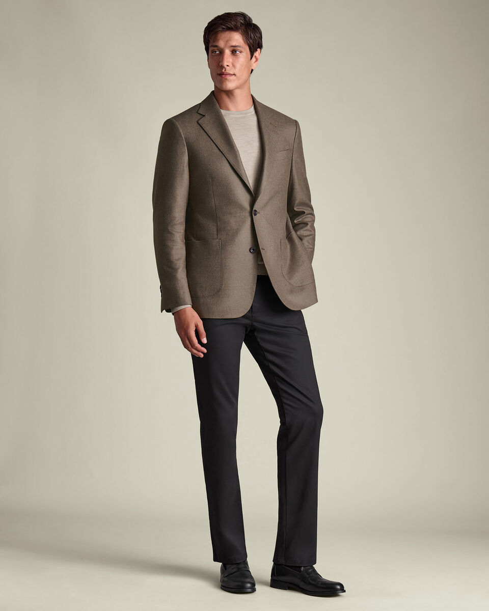Wool Silk Jacket - Mocha