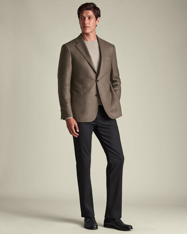 Wool Silk Jacket - Mocha