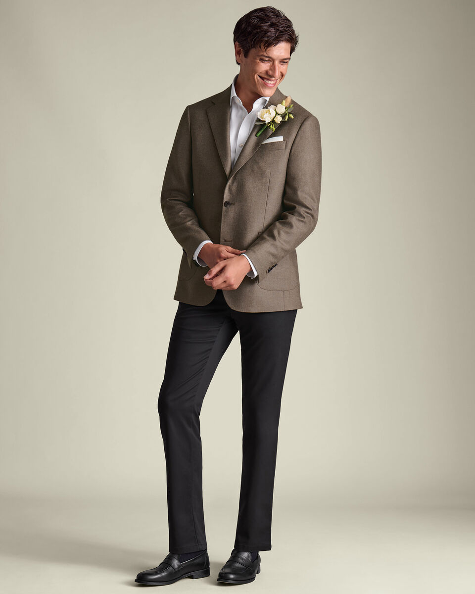 Wool Silk Jacket - Mocha
