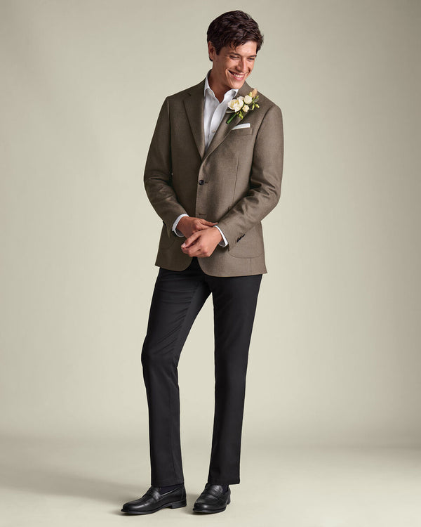 Wool Silk Jacket - Mocha