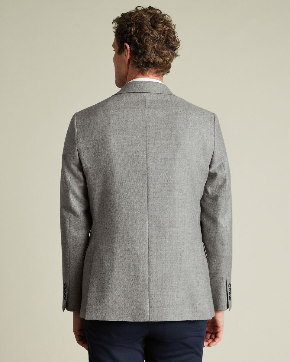 Wool Texture Jacket - Silver