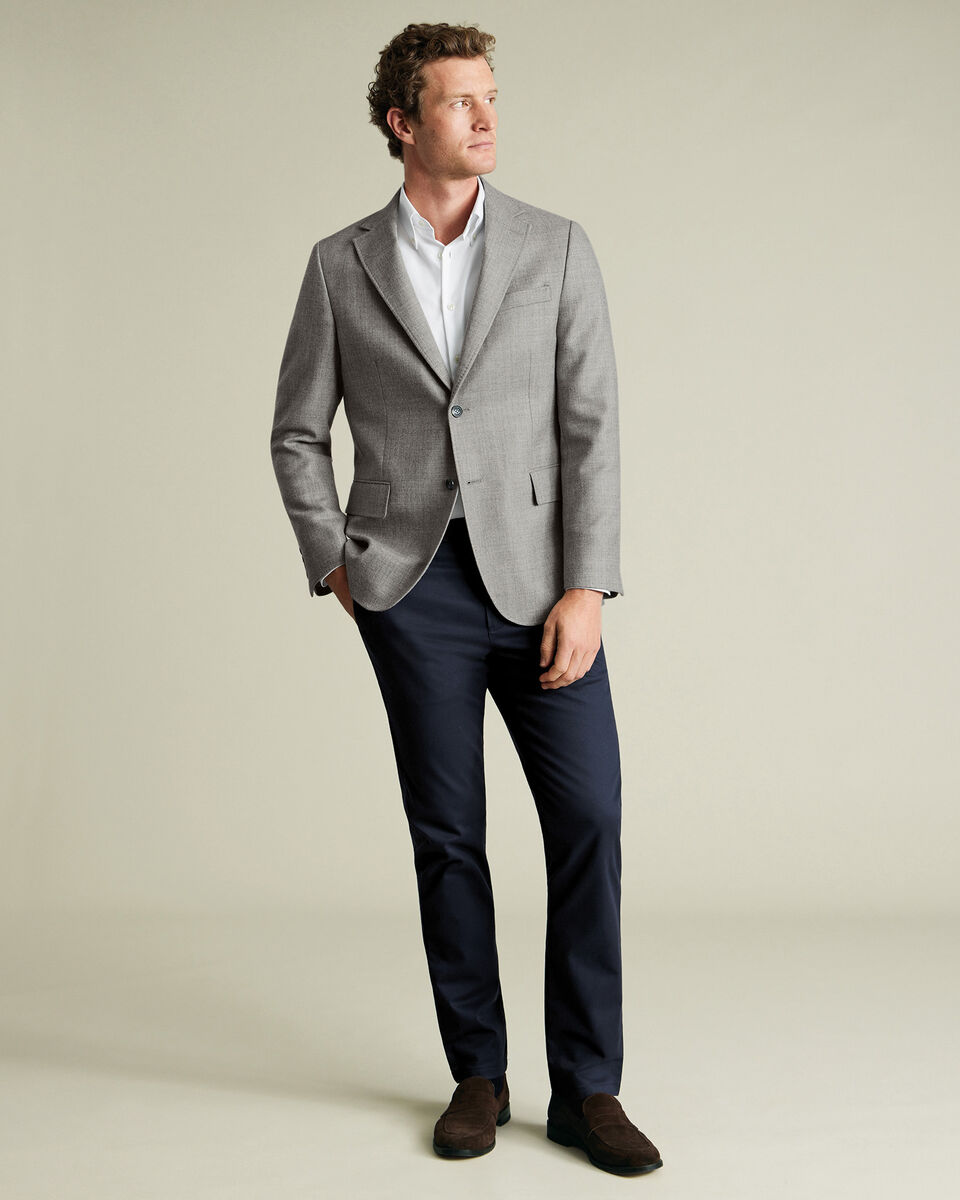Wool Texture Jacket - Silver