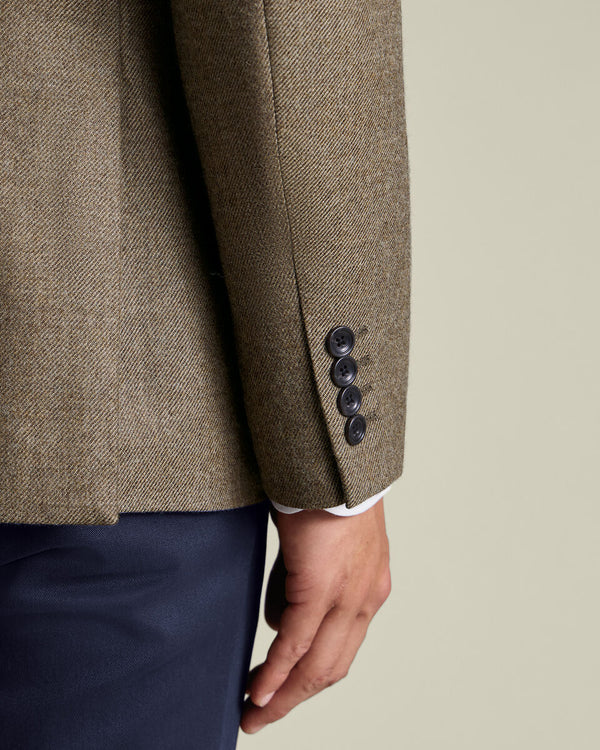 Wool Texture Jacket - Taupe