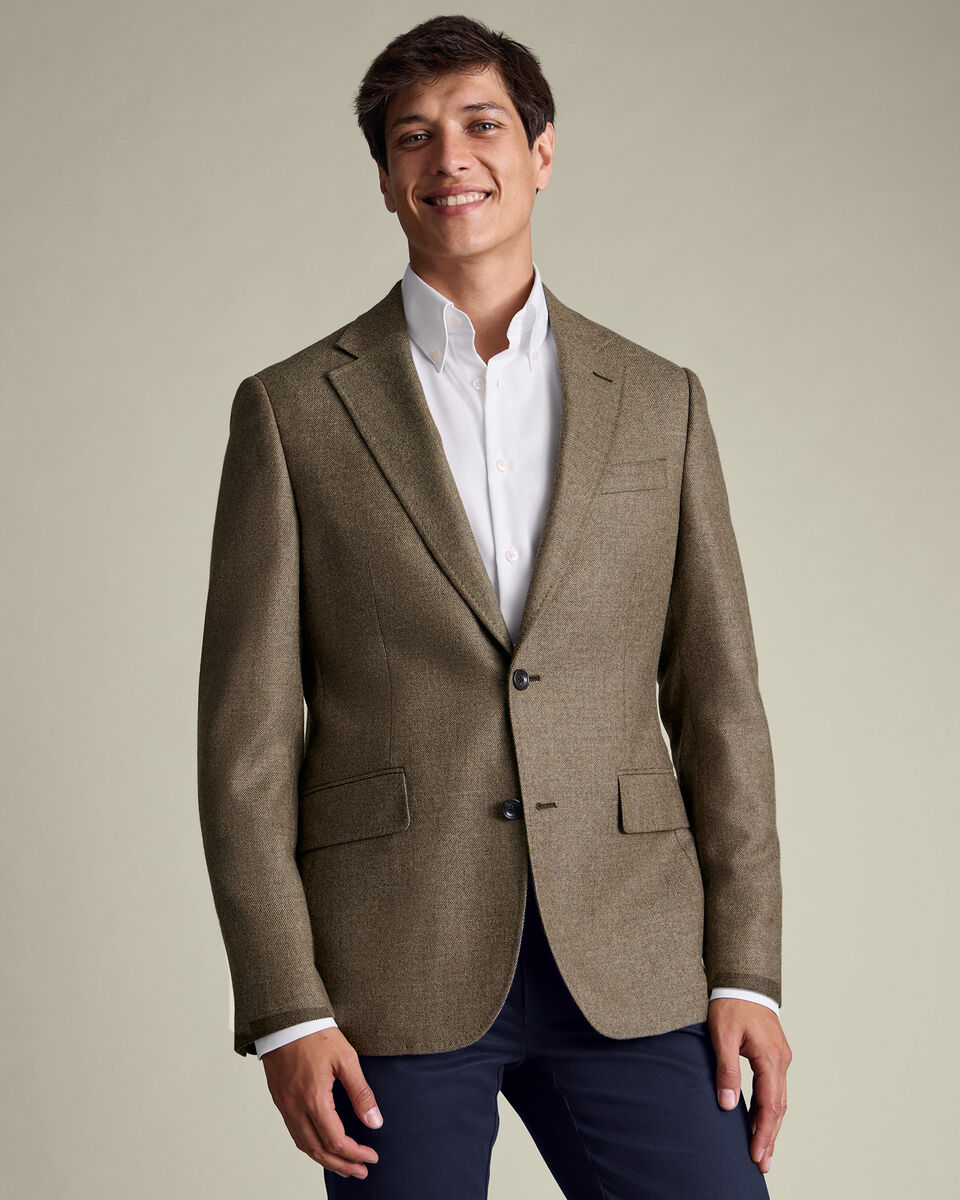 Wool Texture Jacket - Taupe Main image