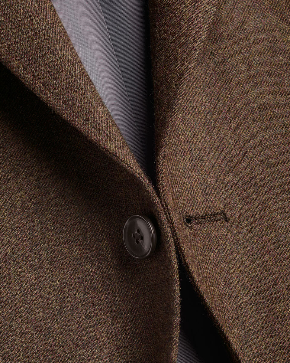 Wool Textured Jacket – Chocolate Brown