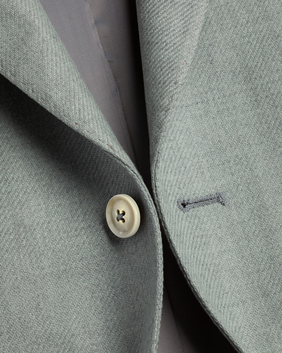 Wool Silk Jacket – Pale Teal