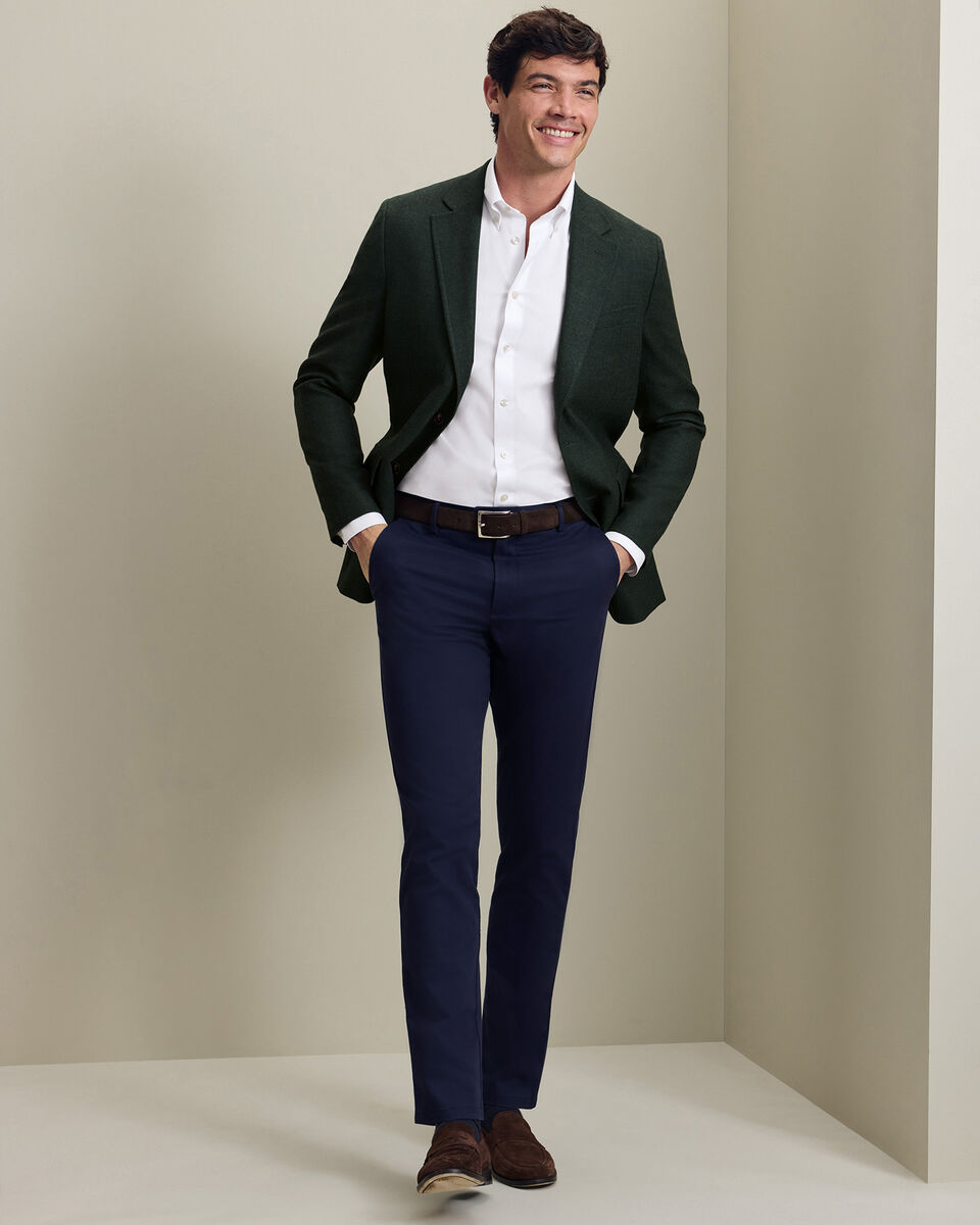 Wool Textured Jacket - Forest Green