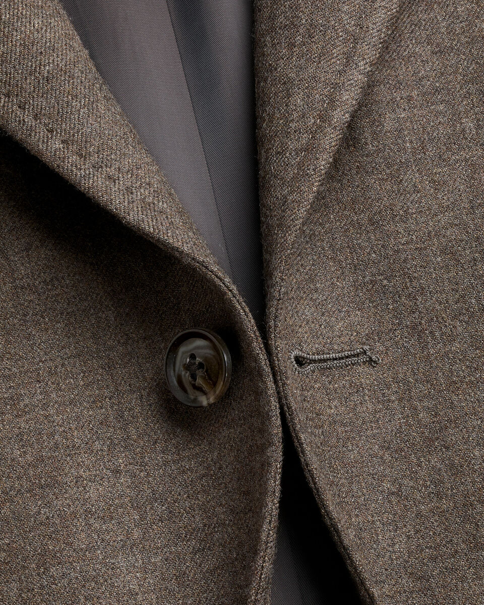 Wool Textured Jacket - Mocha