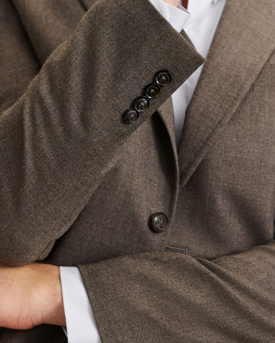 Wool Textured Jacket - Mocha