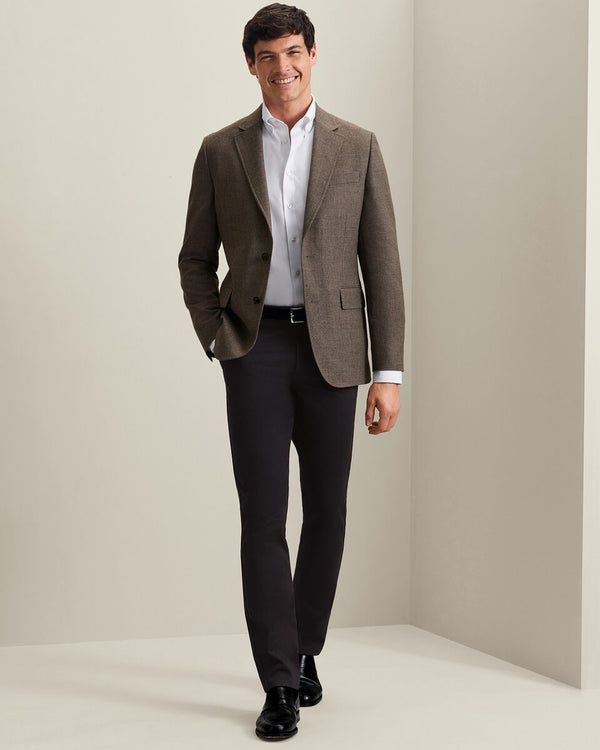 Wool Textured Jacket - Mocha