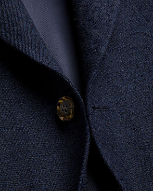 Wool Textured Jacket - Ink Blue