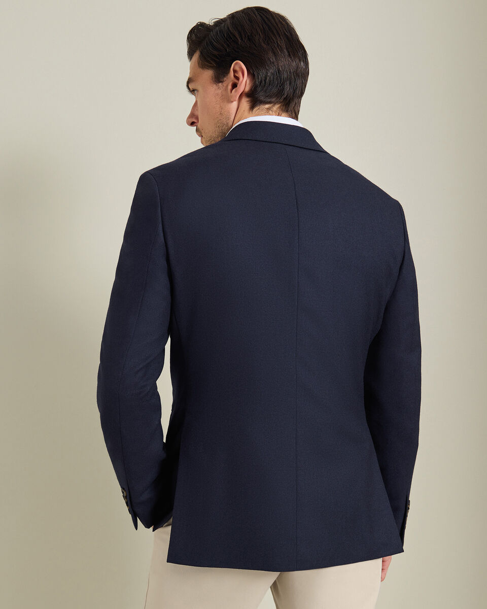 Wool Textured Jacket - Ink Blue