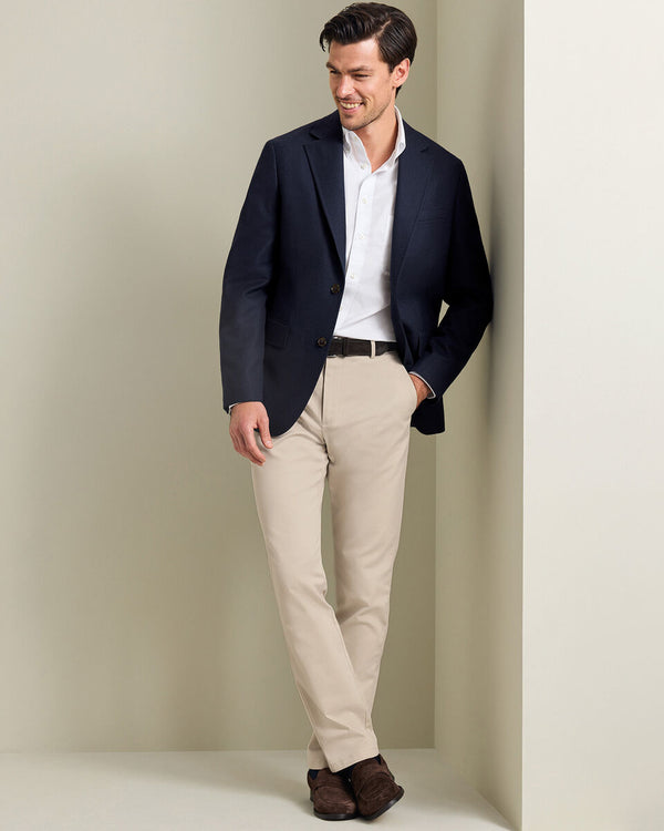 Wool Textured Jacket - Ink Blue