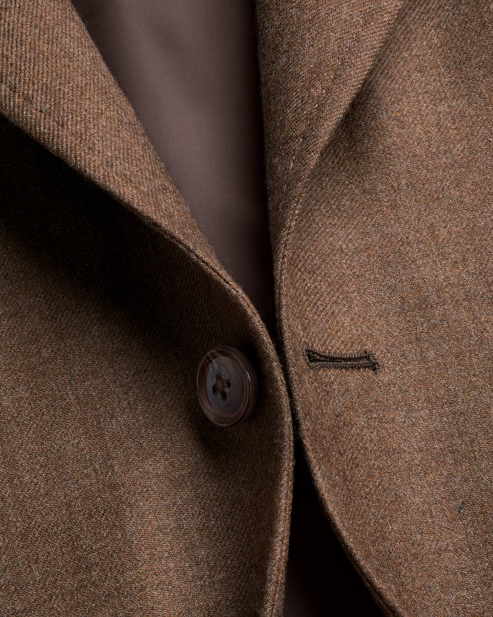 Wool Textured Jacket - Toffee Secondary image