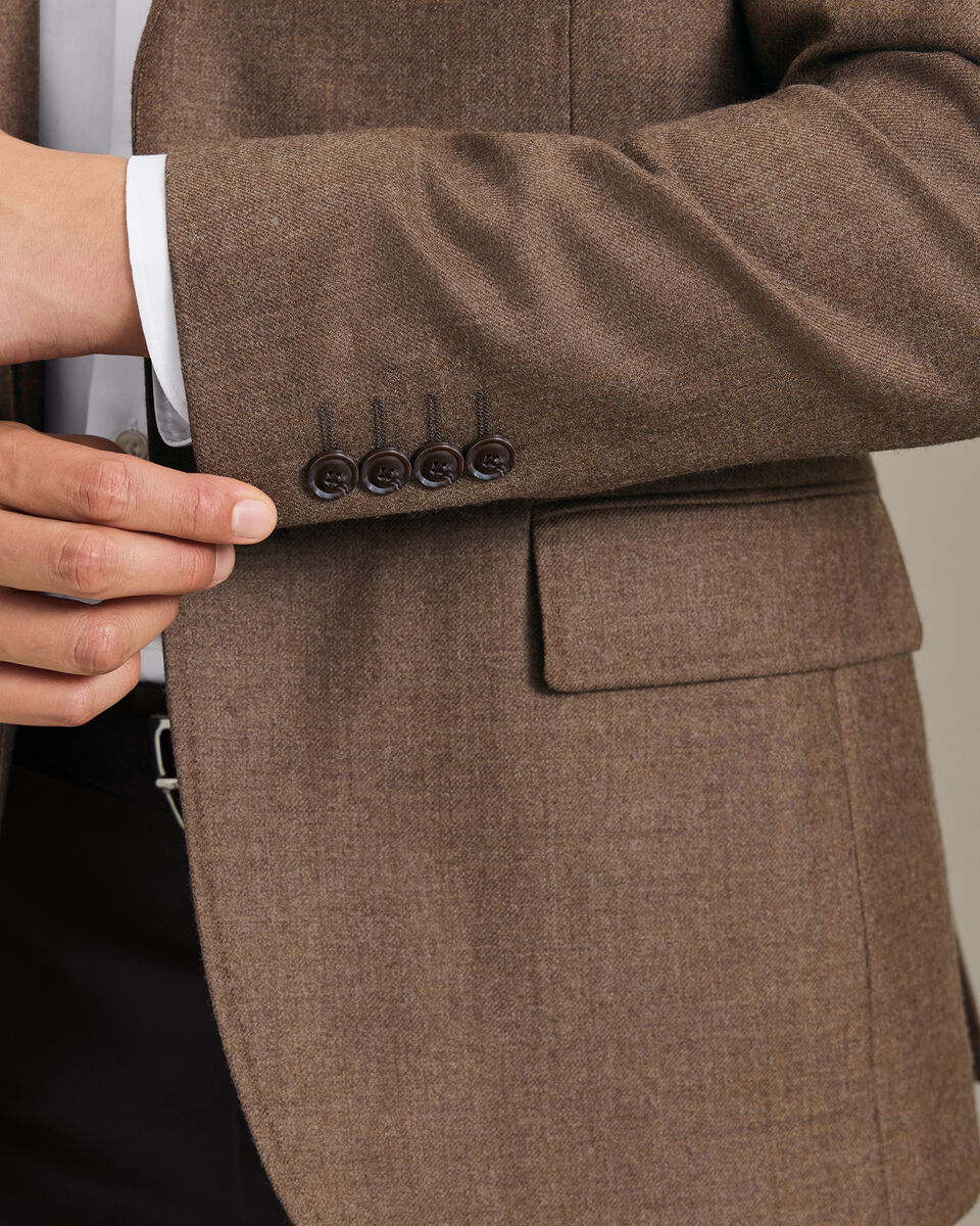 Wool Textured Jacket - Toffee