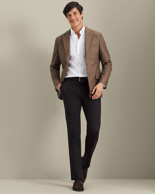 Wool Textured Jacket - Toffee