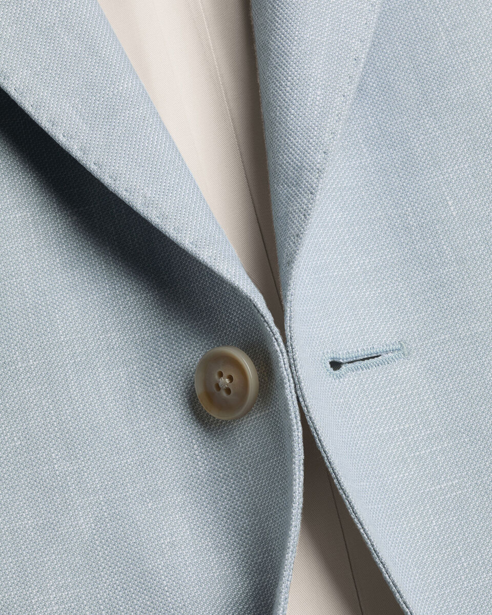 Linen Cotton Jacket - Ice Blue