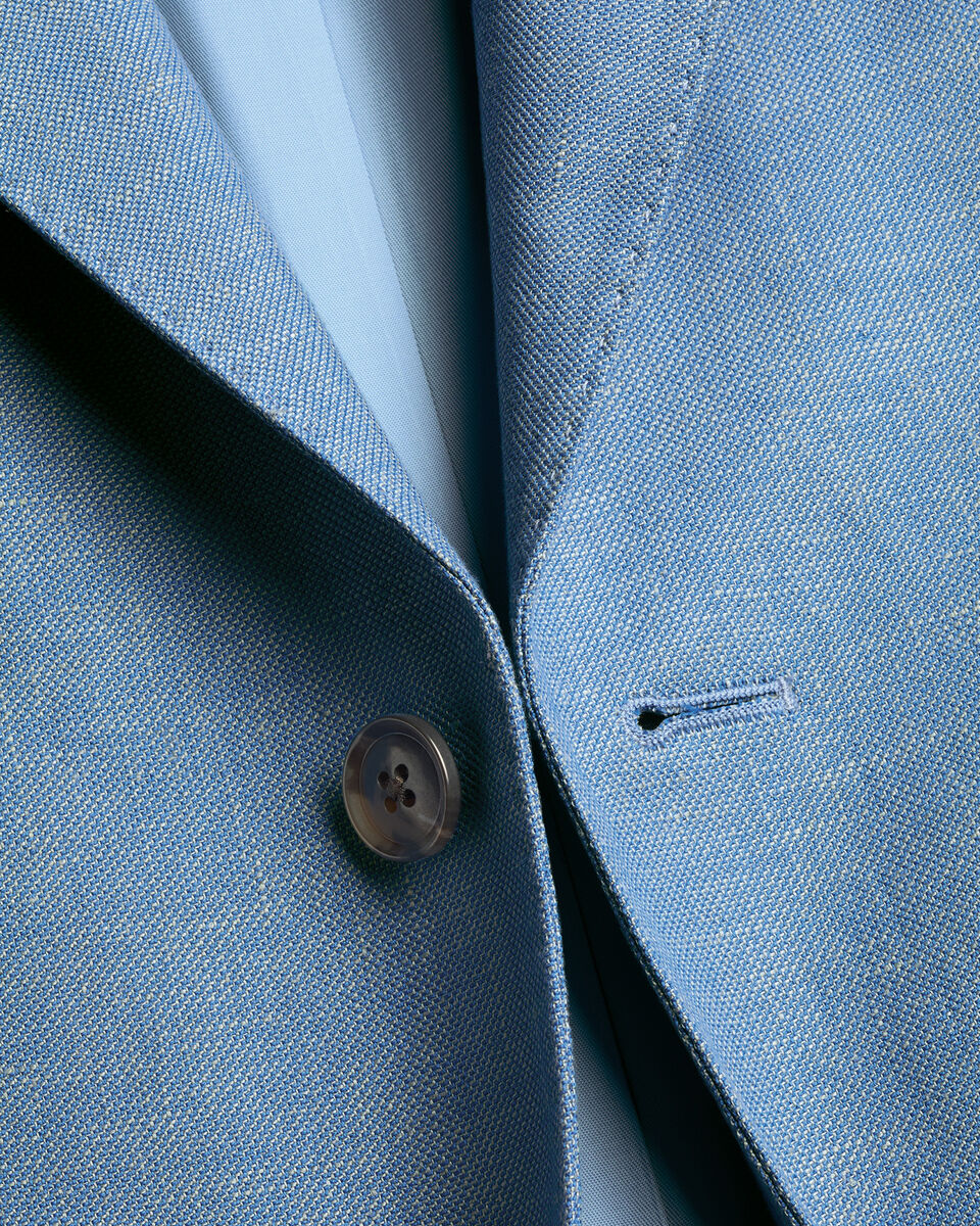 Linen Cotton Jacket – Light Blue Secondary image