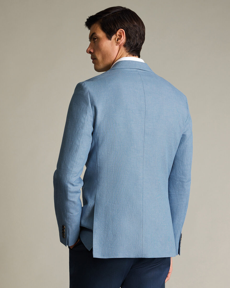 Linen Cotton Jacket – Light Blue