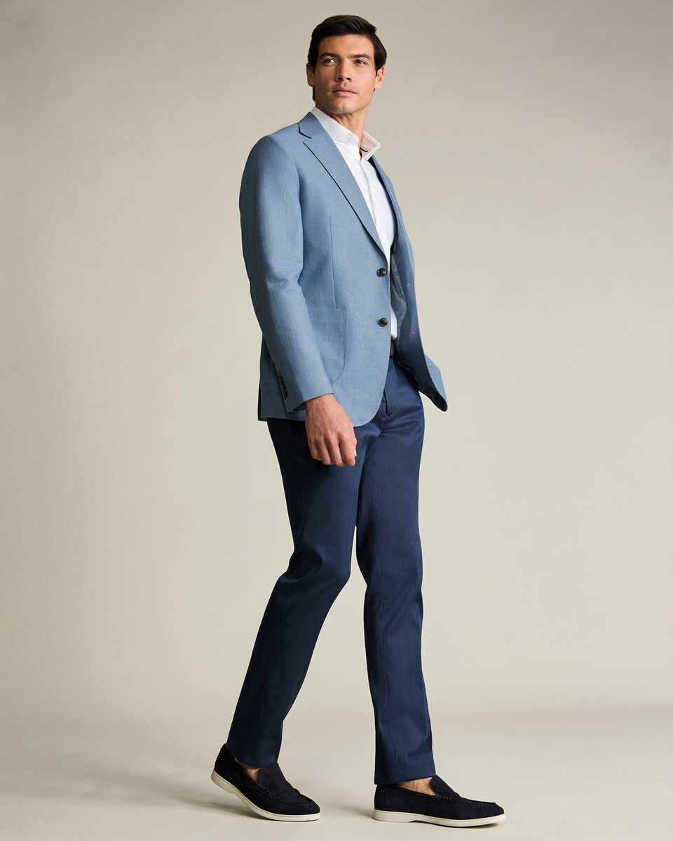 Linen Cotton Jacket – Light Blue