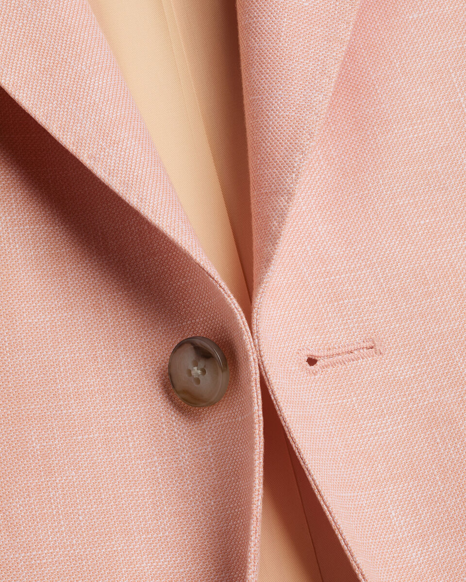 Linen Cotton Jacket - Peach