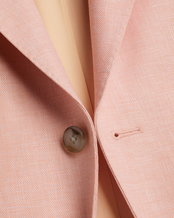 Linen Cotton Jacket - Peach