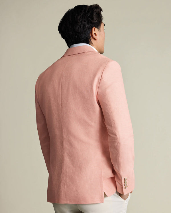 Linen Cotton Jacket - Peach