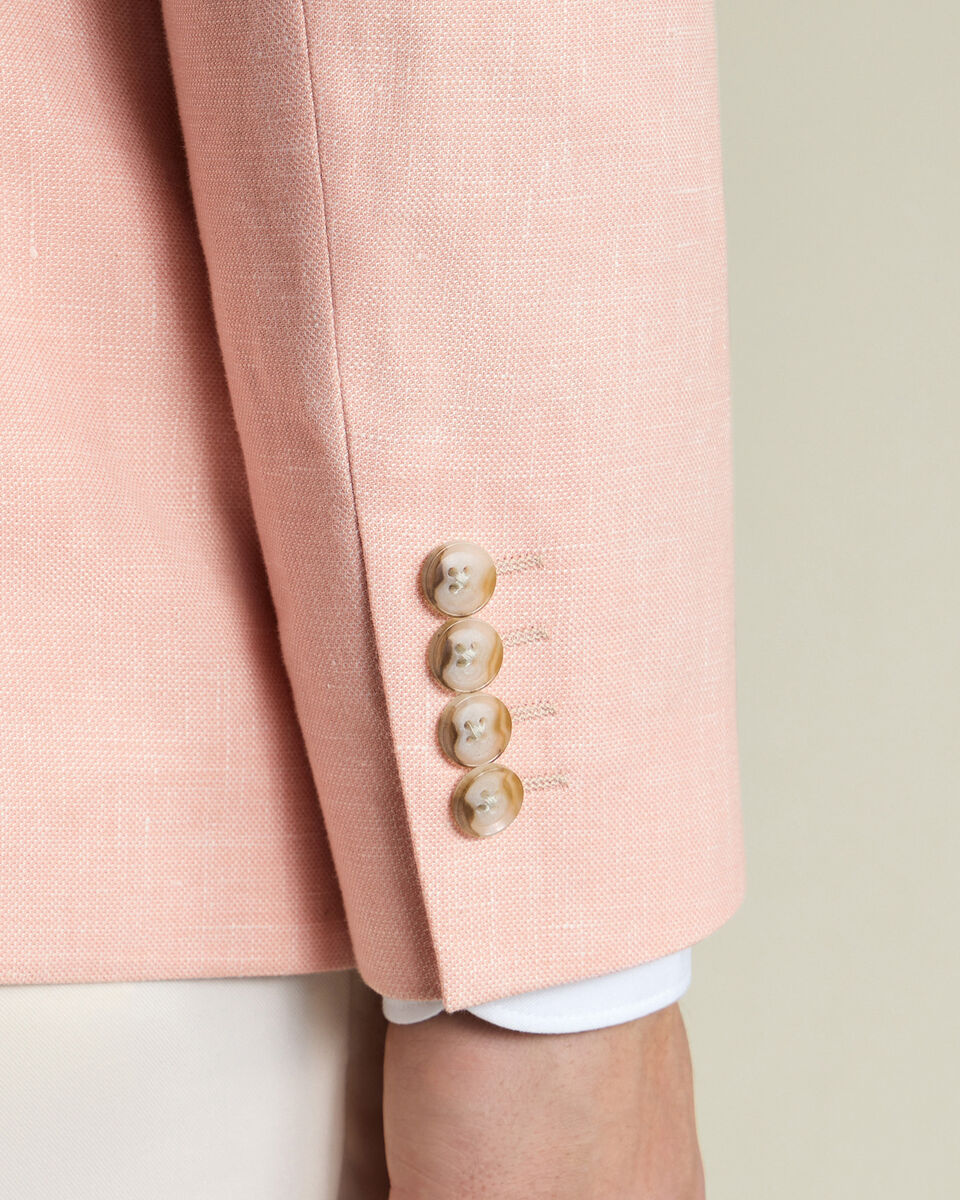 Linen Cotton Jacket - Peach