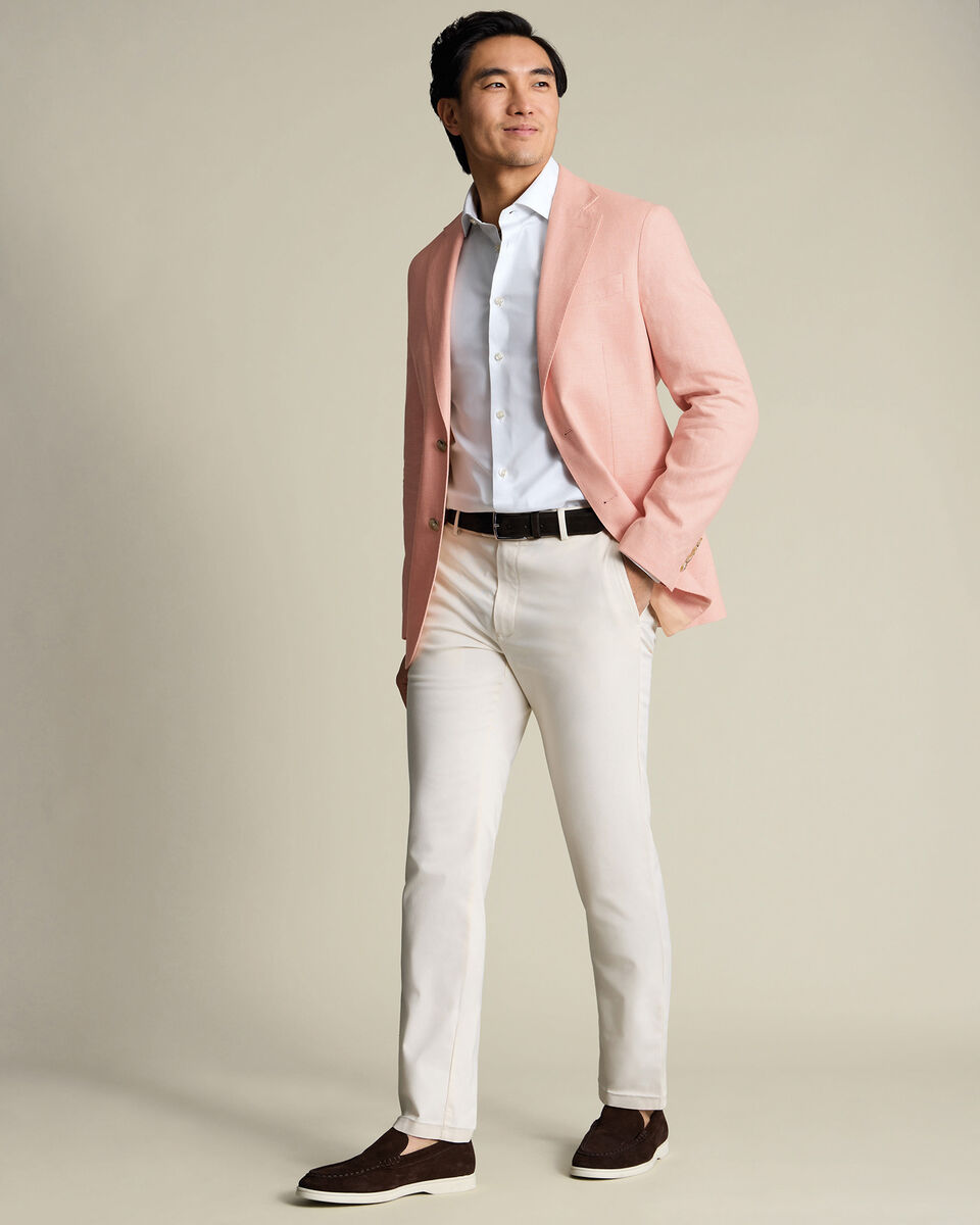 Linen Cotton Jacket - Peach