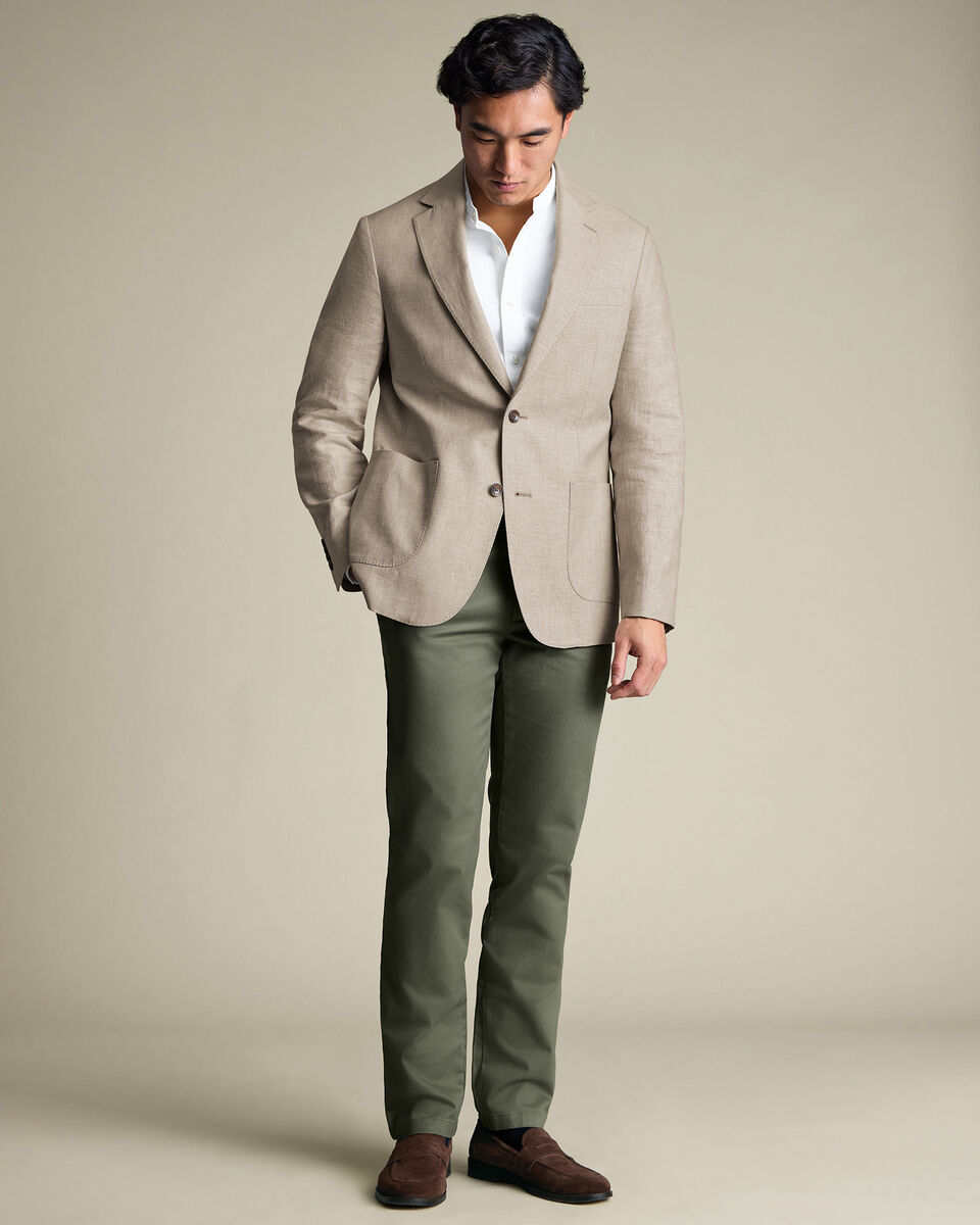 Linen Cotton Jacket – Stone