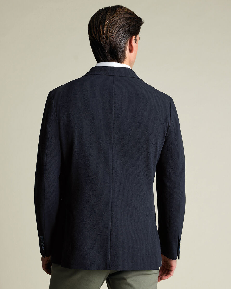 Seersucker Jacket - Navy