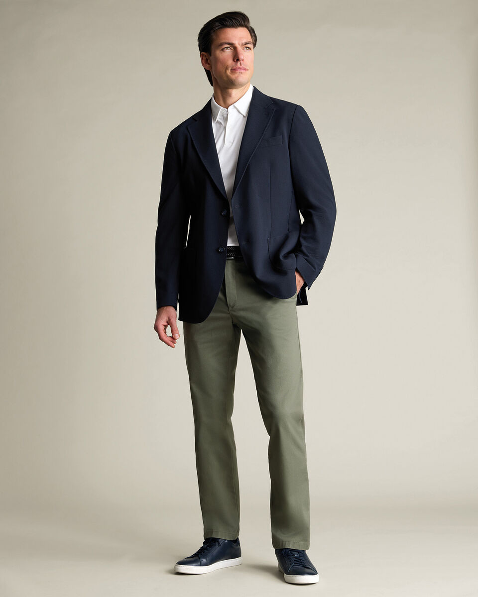 Seersucker Jacket - Navy