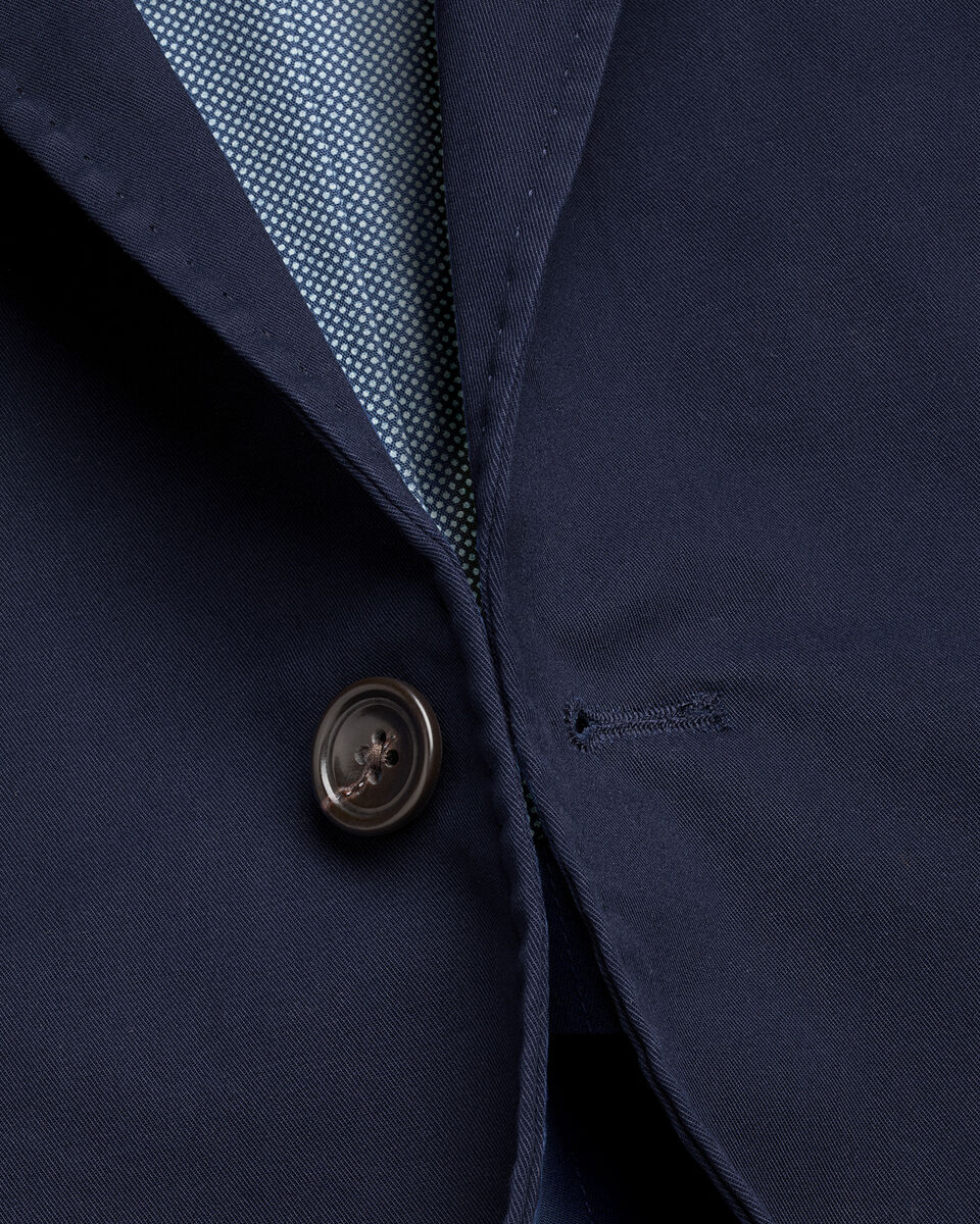 Cotton Stretch Jacket - Navy Secondary image