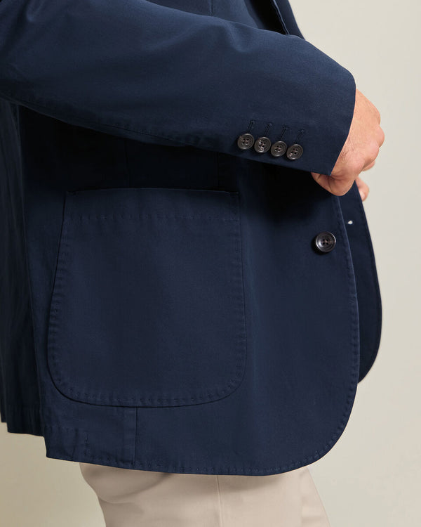 Cotton Stretch Jacket - Navy