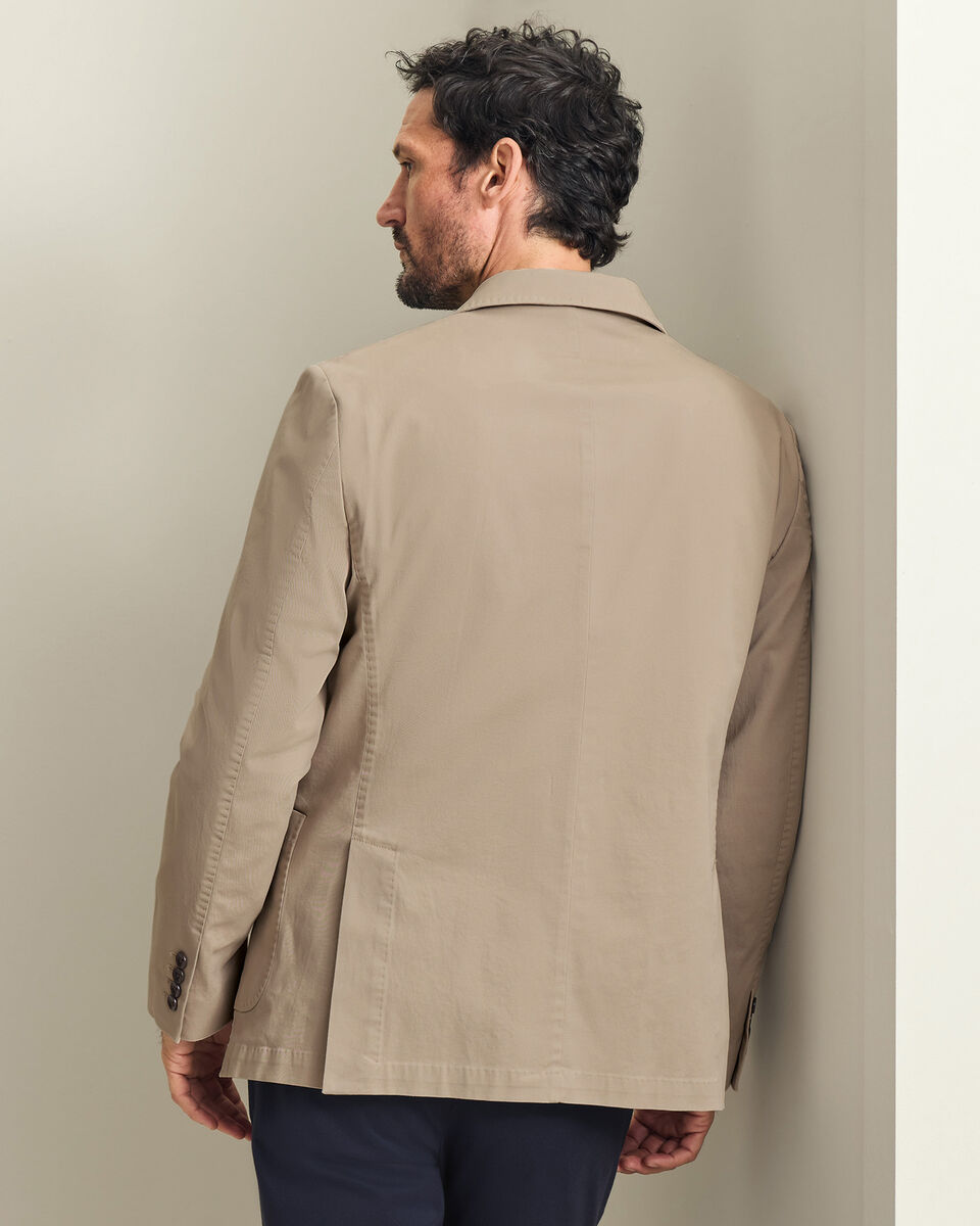 Cotton Stretch Jacket – Taupe