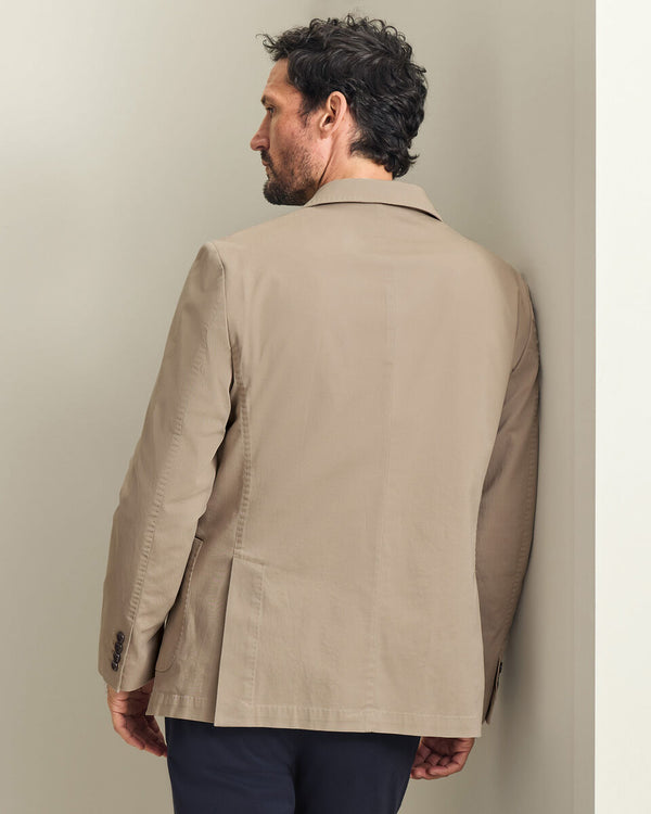 Cotton Stretch Jacket – Taupe