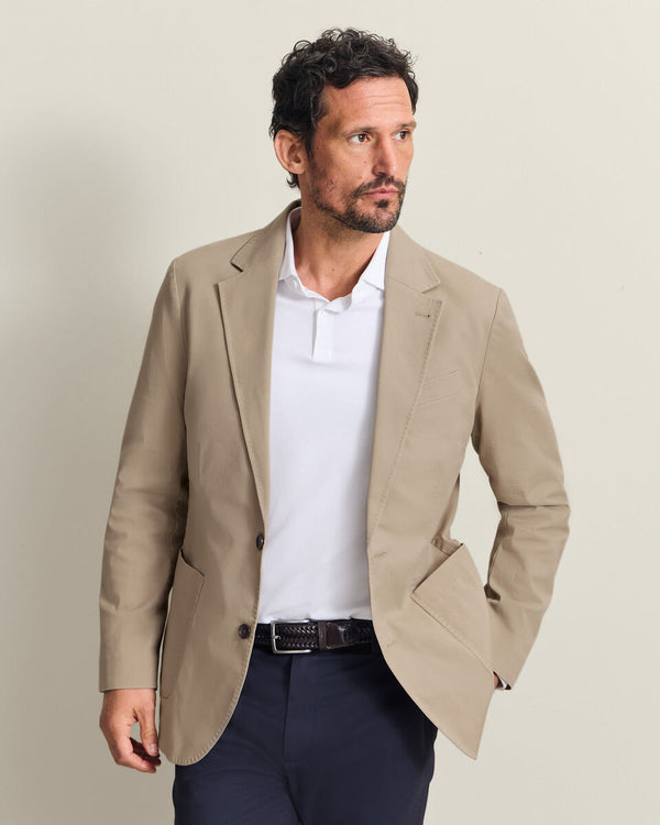 Cotton Stretch Jacket – Taupe
