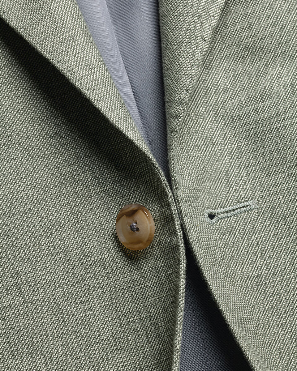Linen Cotton Jacket - Sage Green Secondary image