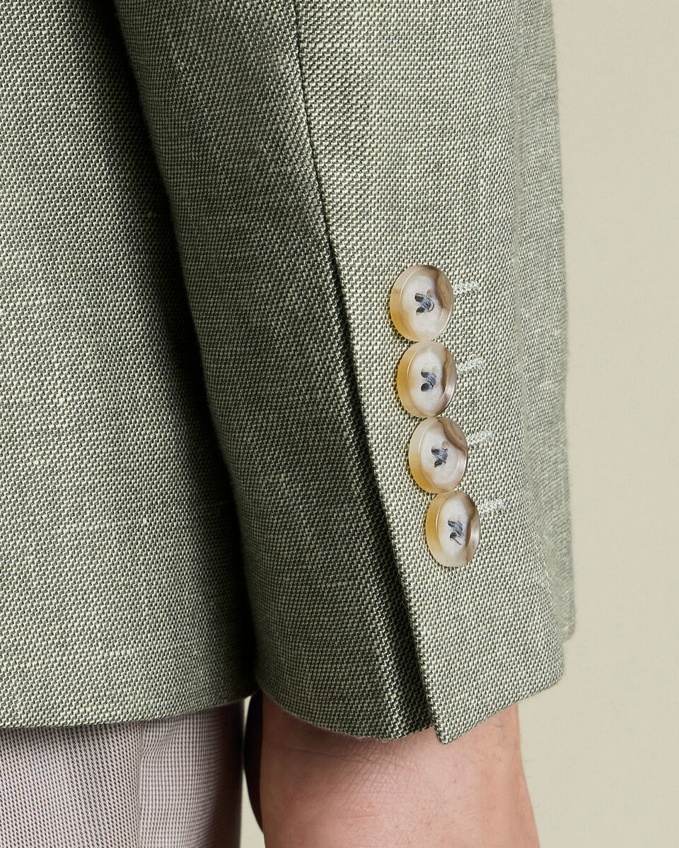 Linen Cotton Jacket - Sage Green