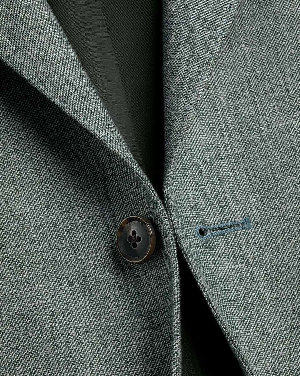 Linen Cotton Jacket - Green Secondary image