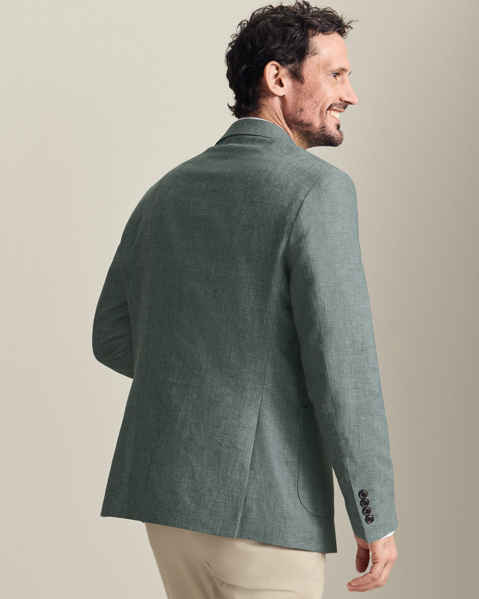 Linen Cotton Jacket - Green