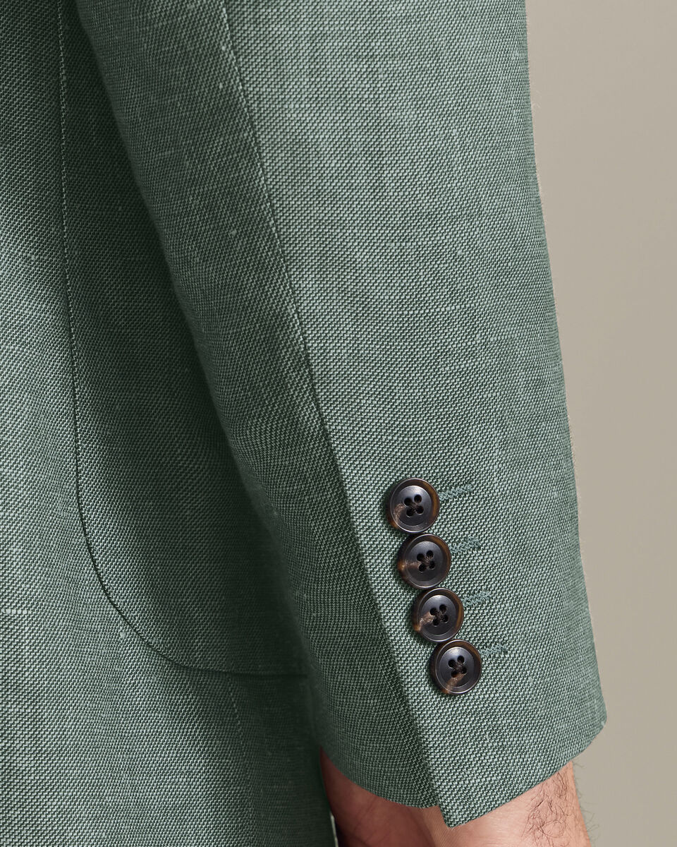 Linen Cotton Jacket - Green